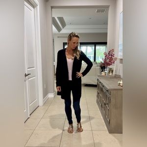 Barefoot Dreams Cozychic Black Cardigan